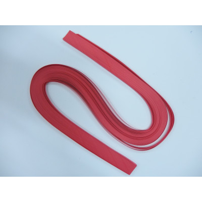 Papírové pásky - červené, 3mm x 53 cm, 100 ks