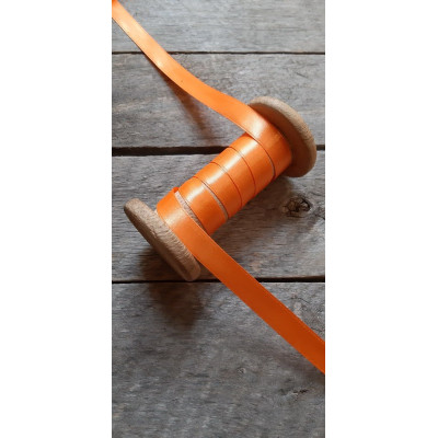 Atlasová stuha, oranžová pomerančová stužka, výhodné balení, 12 mm x 32 m