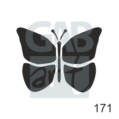 Plastová šablona - motýl 10, 171