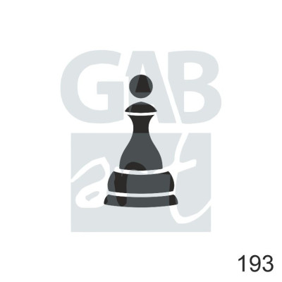 Plastová šablona - šach. figurka 5, 193