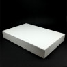 Bílá krabička s víkem  - 19,5x12,5x4,3 cm
