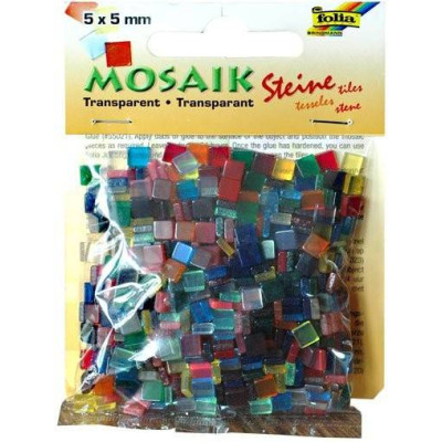 Mozaika transparentní - mix barev, 5x5